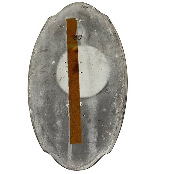 1969 Miller Studio Chalkware Plaque Off-White Standing Poodle Mid Century Modern - Picture 2 of 6